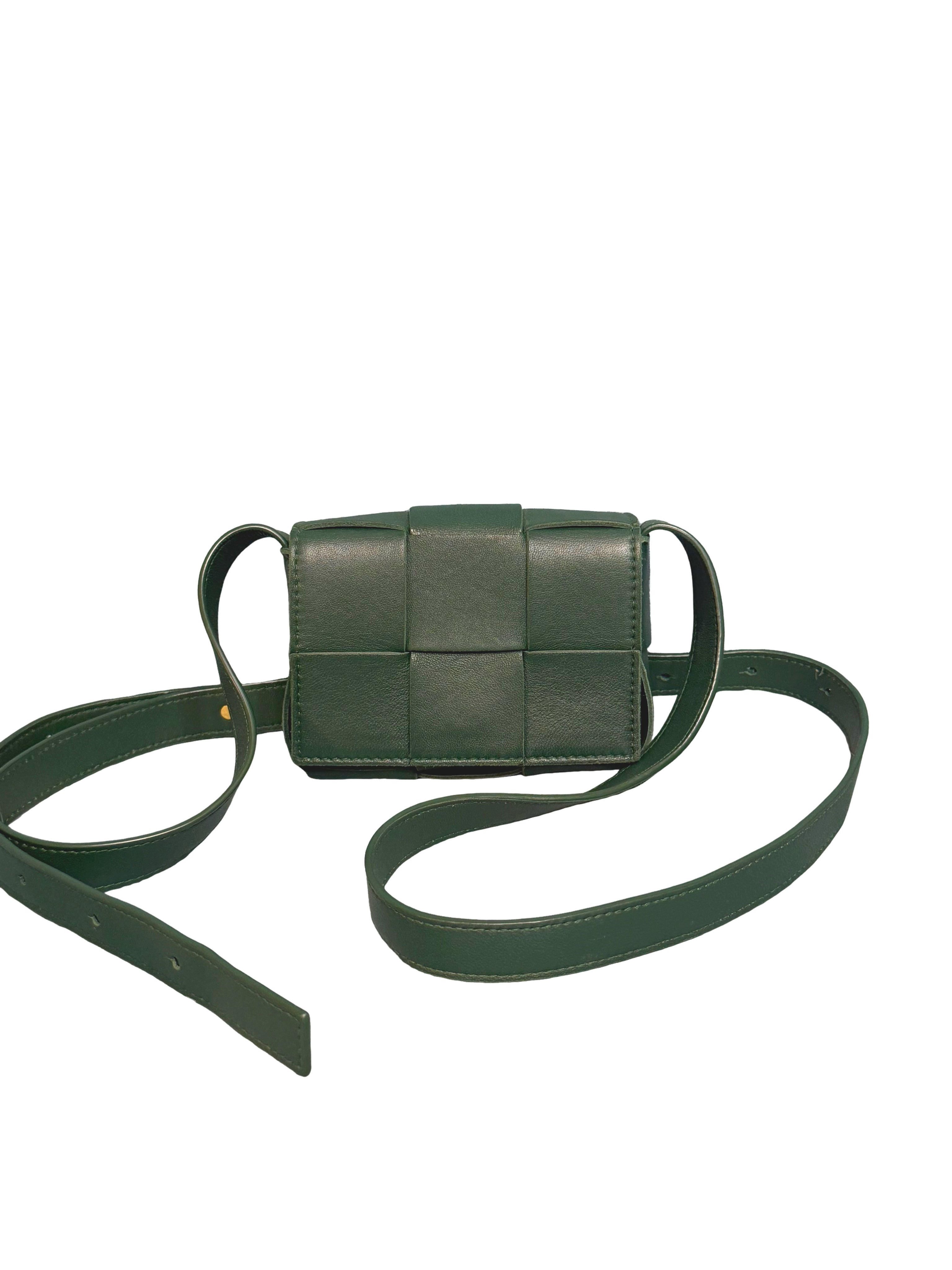 Bottega Veneta Intrecciato Calfskin Cassette Crossbody Bag