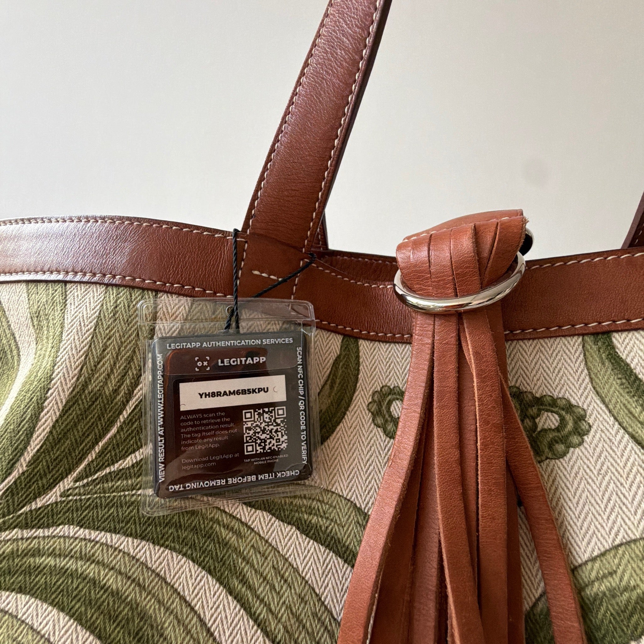 Hermès Toile Canvas & Barenia Leather Tigre Royal Tubino Bucket Tote Bag