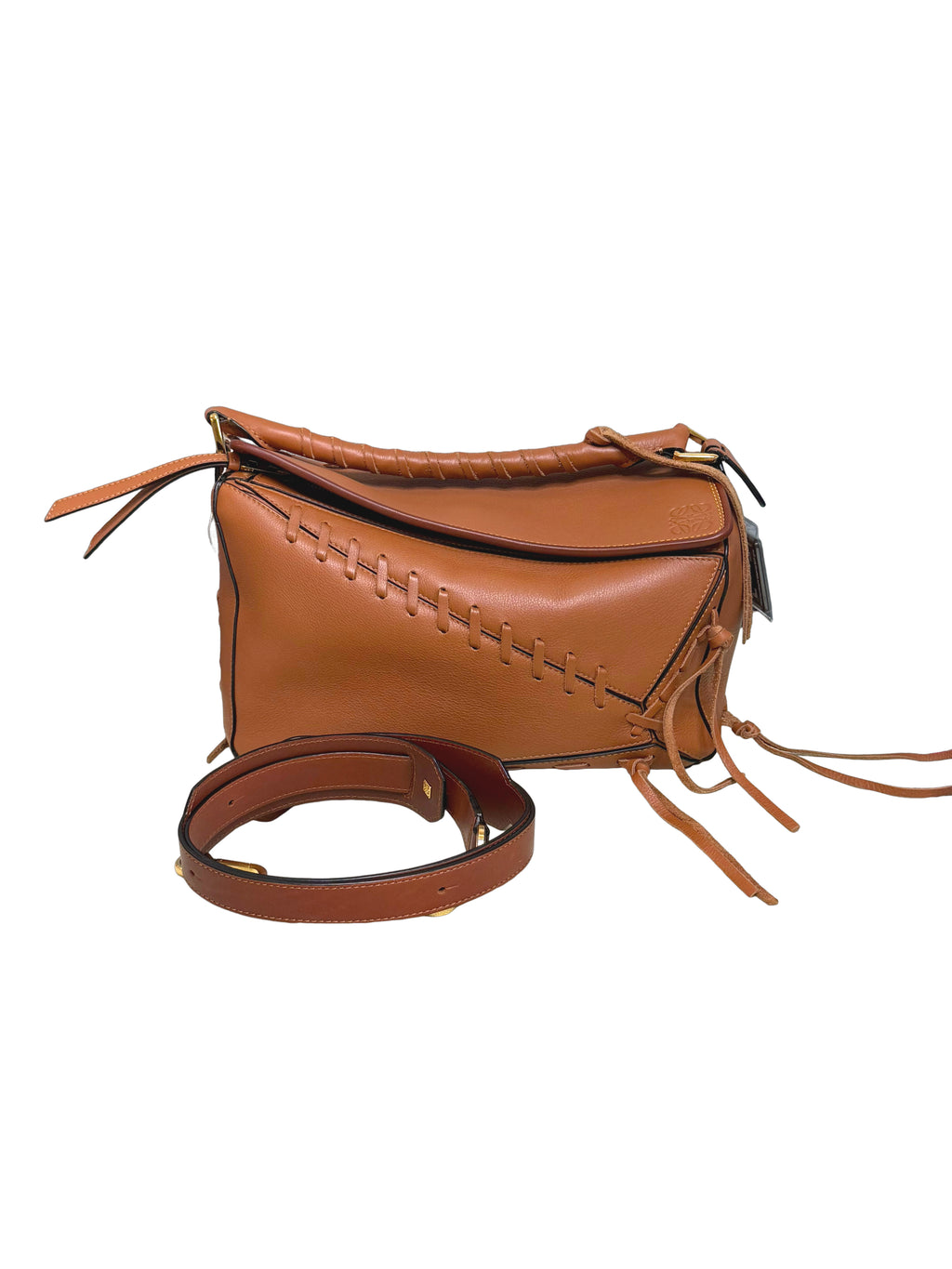 Loewe Calfskin Whip‑Stitch Puzzle Bag