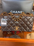 Chanel Paris-Bombay Medium Pondicherry Flap Bag Metallic Bronze 2012 by K.L. Cp5639