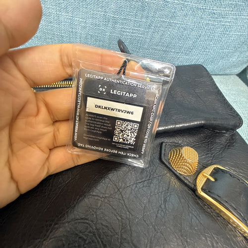 Balenciaga Leather Motocross Giant Envelope Clutch Bag