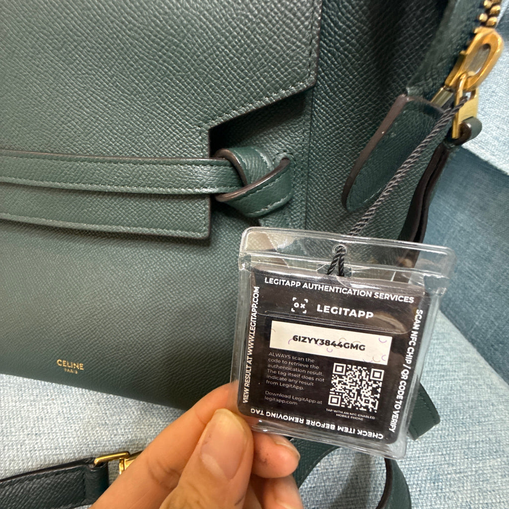 Celine Grained Calfskin Belt Bag