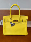 Hermes Epsom BIRKIN 30 Lime