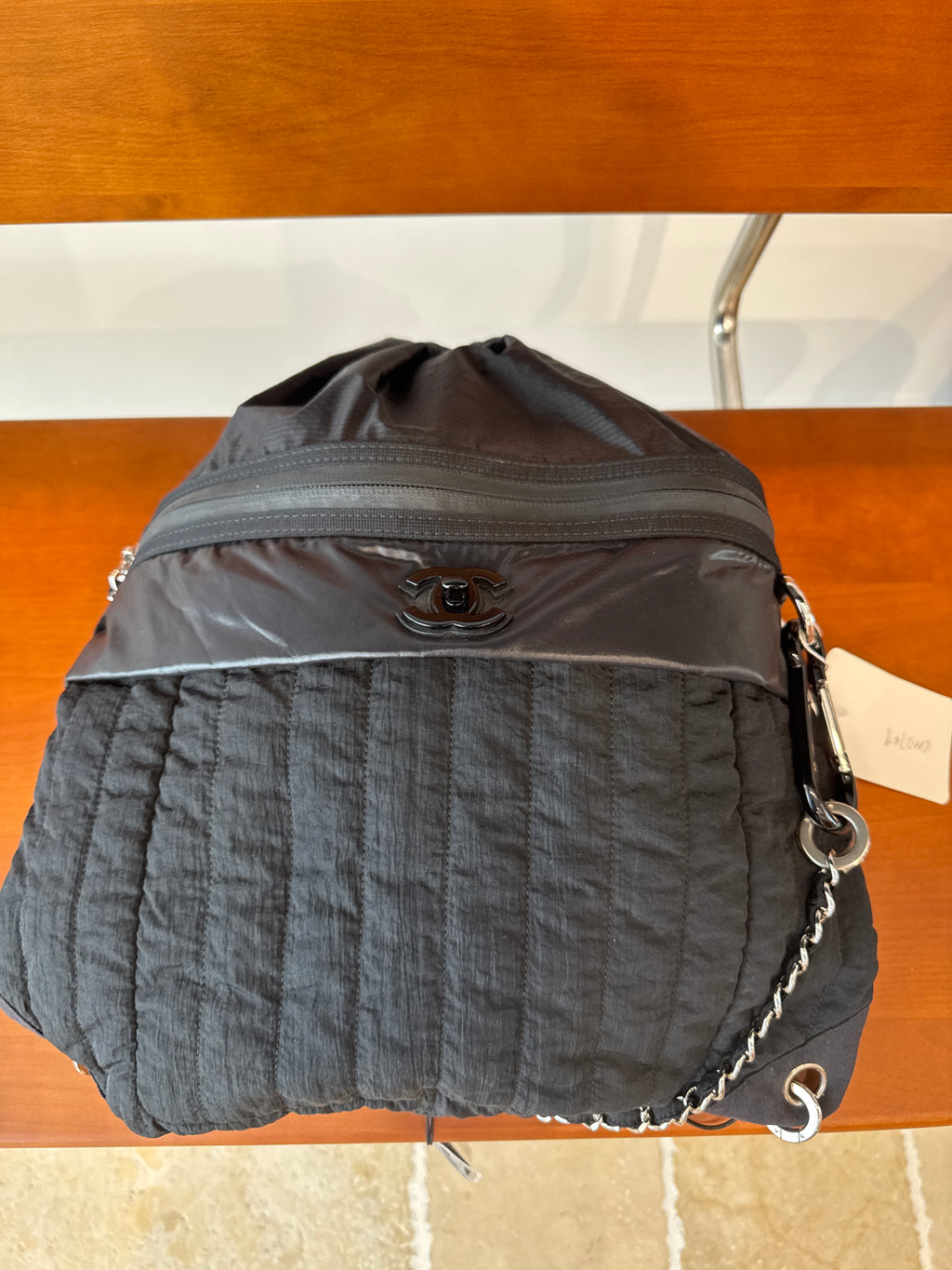 Chanel Coco Sport Nylon Drawstring Backpack