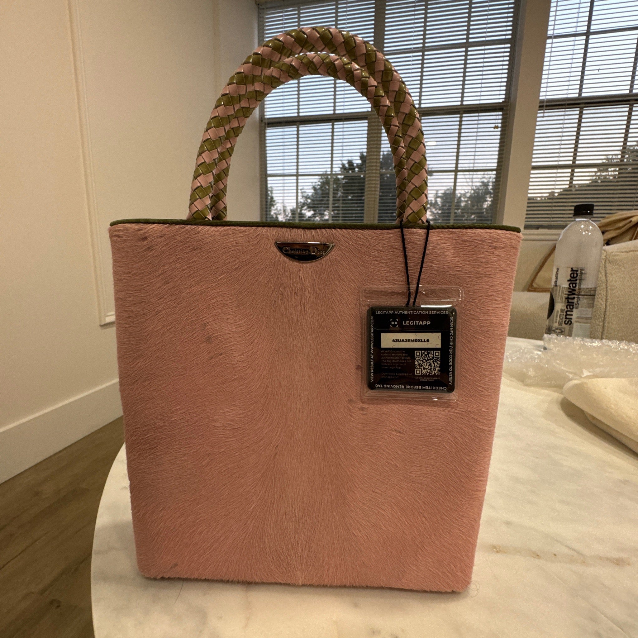 Christian Dior Pony Hair Vertical Tote