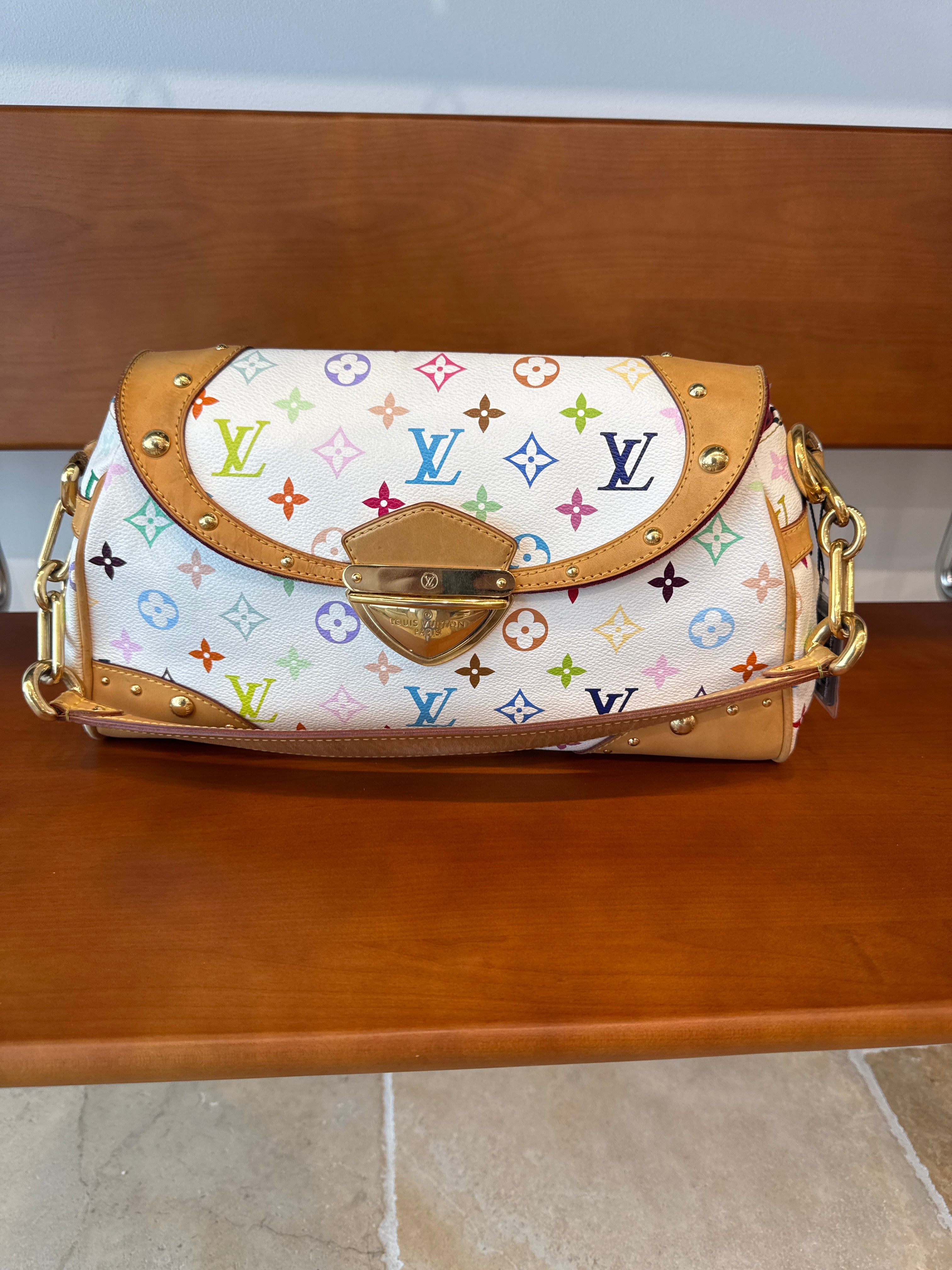 Louis Vuitton Monogram Multicolor Beverly White