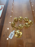 Chanel gold CC link bracele