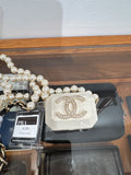 Chanel resin and crystal pearl AirPods Pro case
