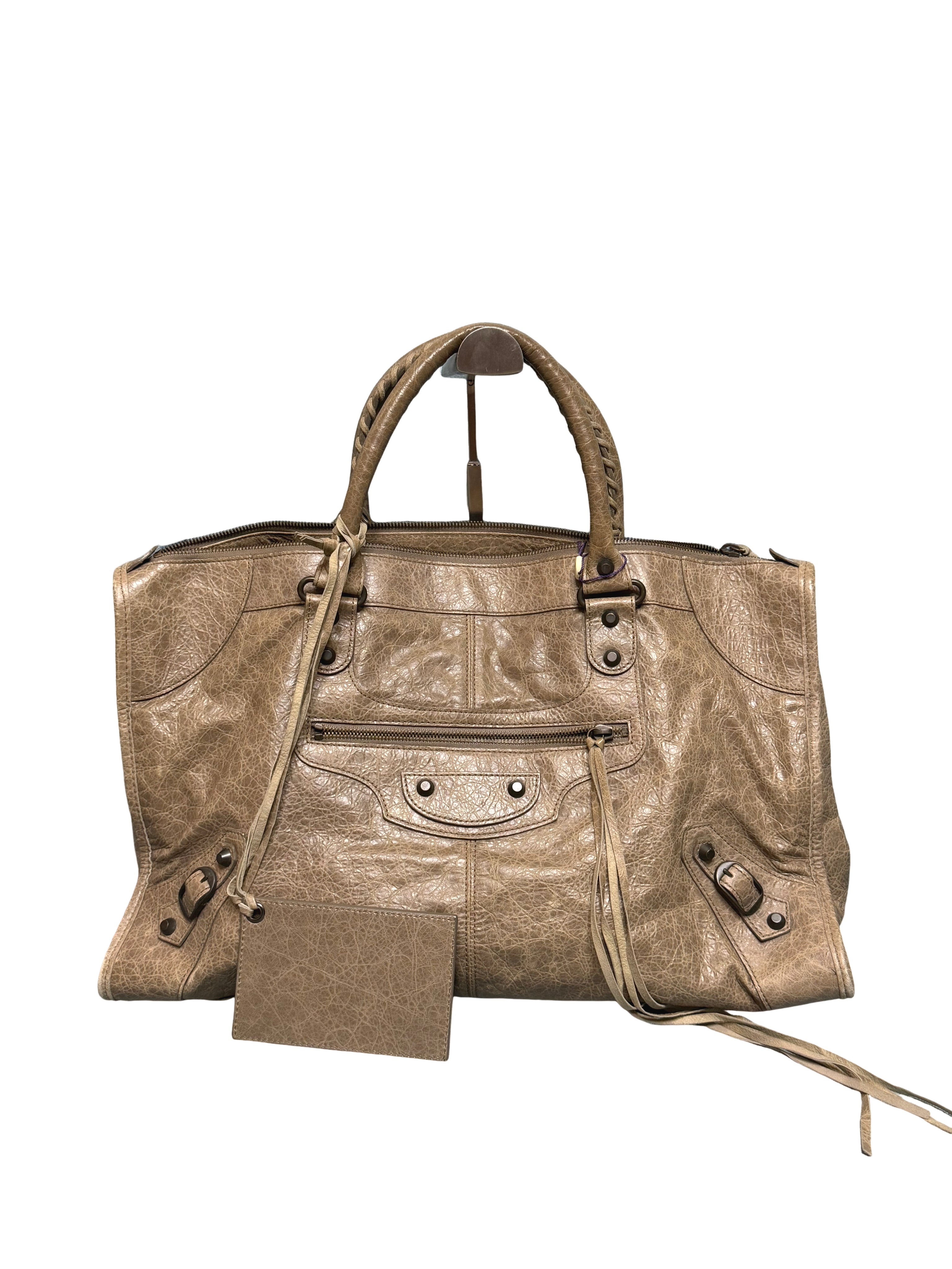 Balenciaga Vintage Arena Leather City Tote Bag