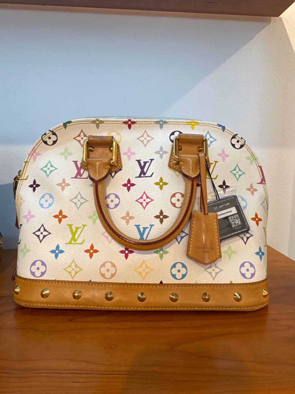 Louis Vuitton Monogram Multicolor Alma White