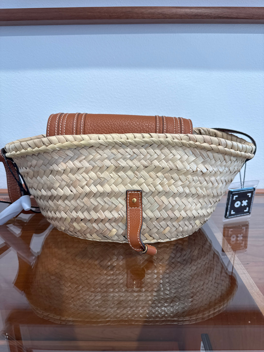 Chloe Raffia Calfskin Marcie Basket Bag