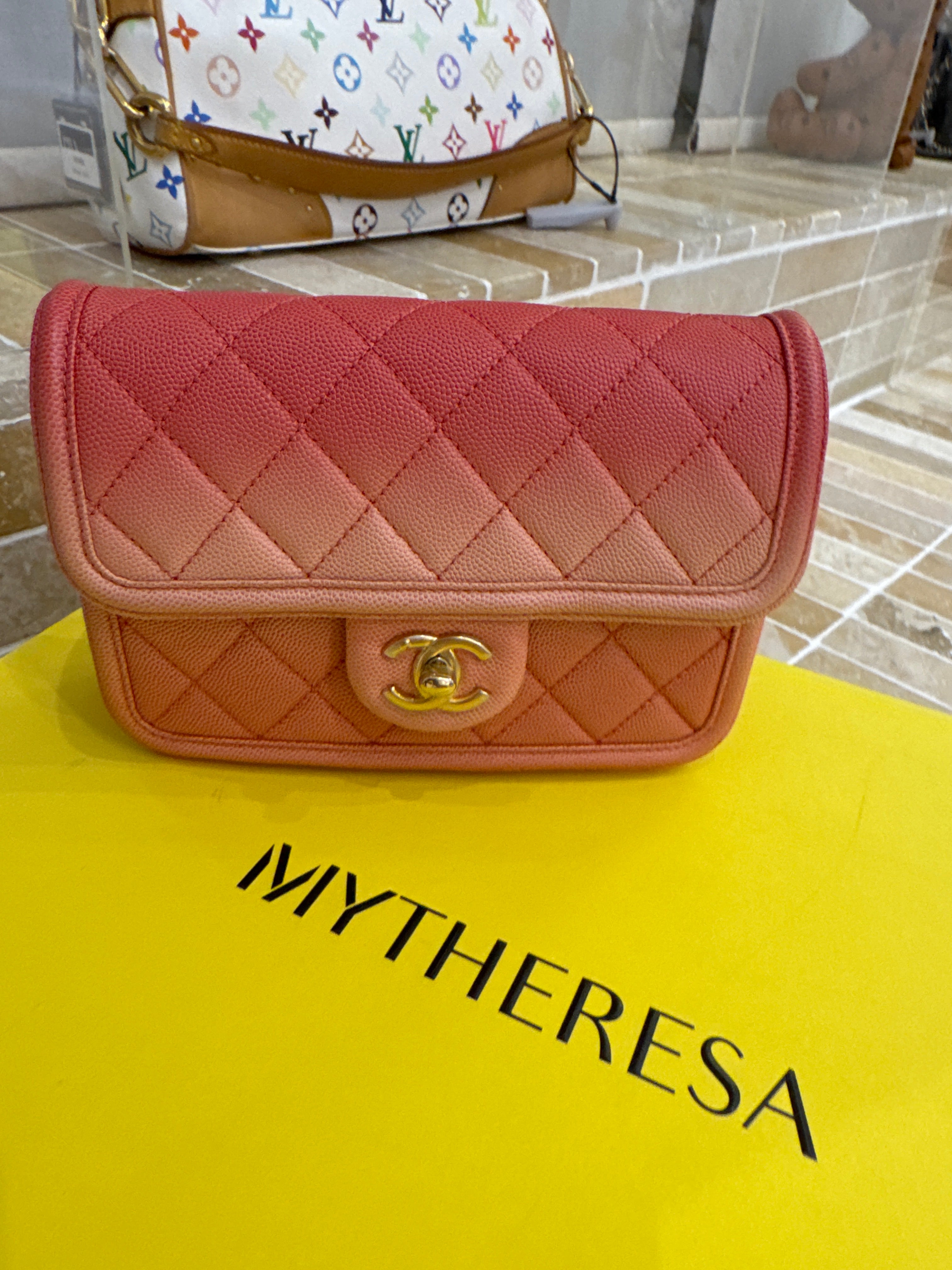 Chanel Caviar Quilted Sunset On The Sea Waist Bag CN4237
