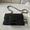 Saint Laurent Lulu Bunny Patent Leather Box Chain Shoulder Bag
