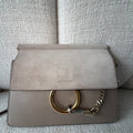 Chloe Faye Suede Calfskin Chain Shoulder Bag