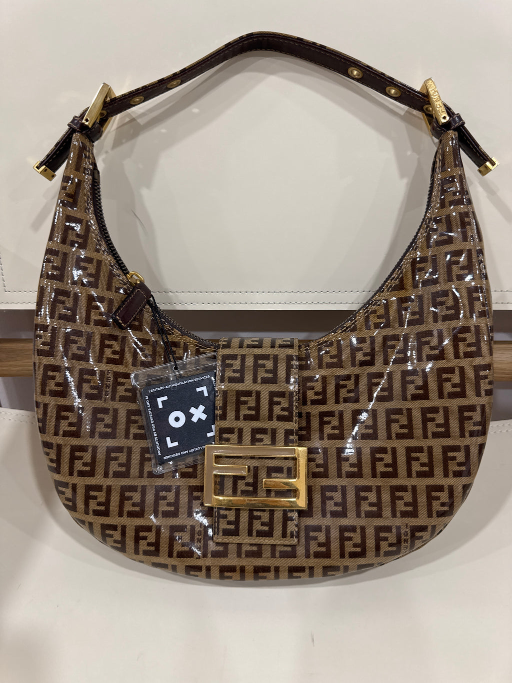 Fendi Zucchino monogram shoulder bag
