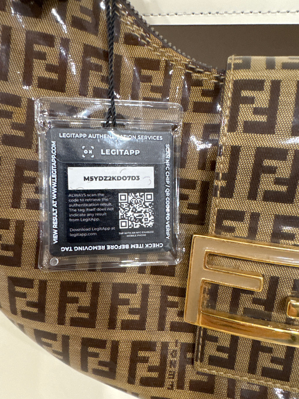 Fendi Zucchino monogram shoulder bag