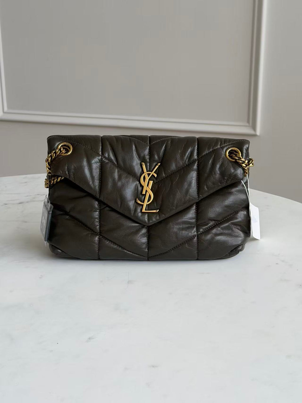 Saint Laurent Quilted Lambskin Loulou Puffer Shoulder Bag