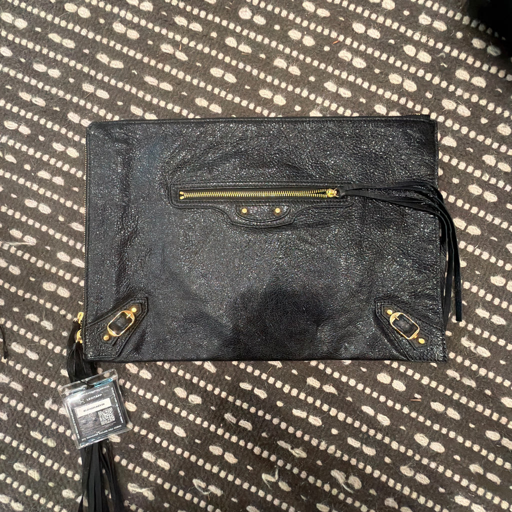 Balenciaga Arena Leather Classic Clutch
