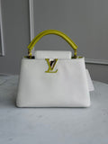 3529 Louis Vuitton Capucines BB Grainy Calfskin Top Handle Crossbody Bag