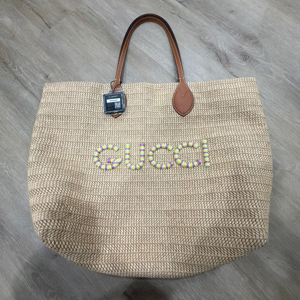 Gucci GG Straw Rania Tote
