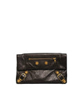 Balenciaga Leather Motocross Giant Envelope Clutch Bag