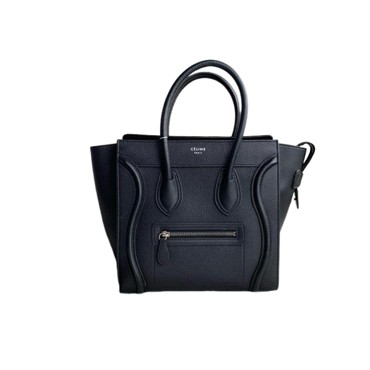 J709 Celine Grained Calfskin Medium Luggage Handbag