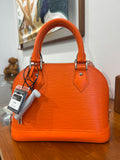 Louis Vuitton
Alma Handbag Epi Leather with Logo Jacquard Strap BB