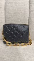 5926 Louis Vuitton Monogram Embossed Coussin BB Crossbody Bag